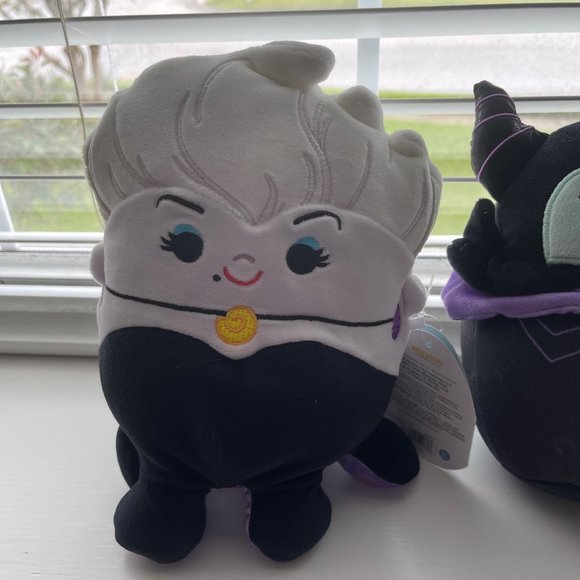 Disney Squishmallows Villains Ursula and Maleficent Plush New with Tags - Picture 3 of 8